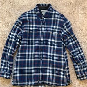L.L.Bean fleece lined flannel shirt